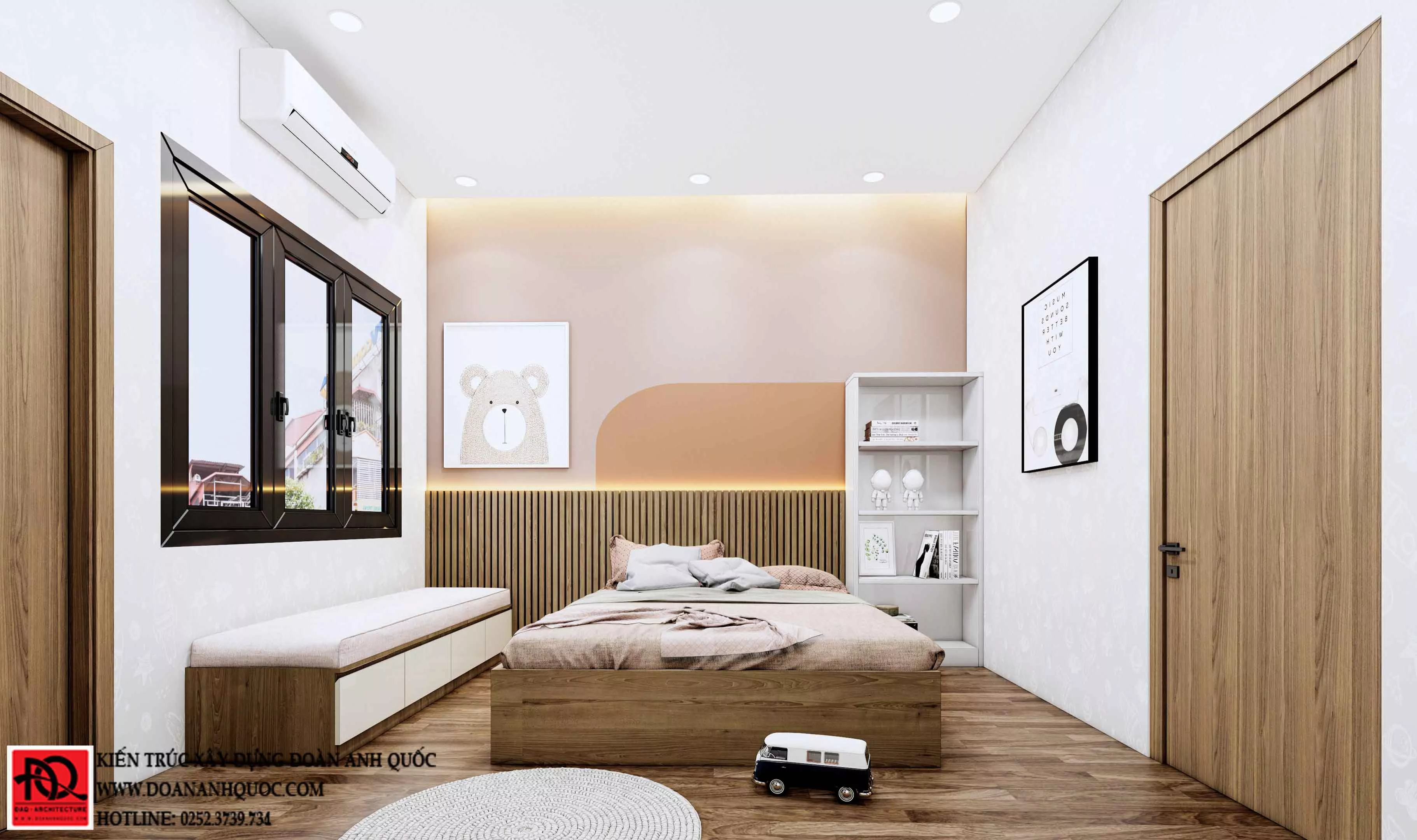 Thiết kế nội thất Phan Thiết mẫu nhà phố hiện đại 3 tầng 